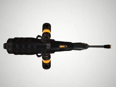 Futuristic Rifle 01 Low-poly 3D model