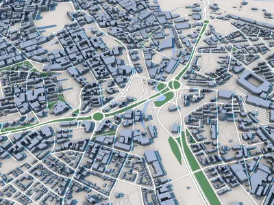 Birmingham City United Kingdom 3D model