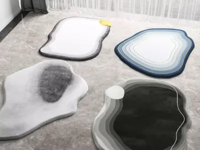 Modern carpet 3D model