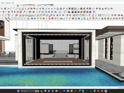 Villa casa 3d model  3D model