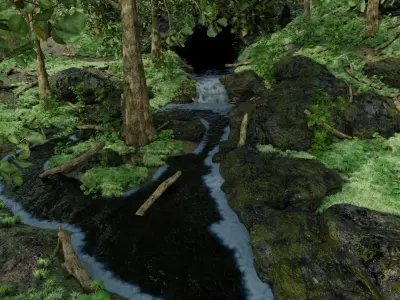 Stream Scene 3D model