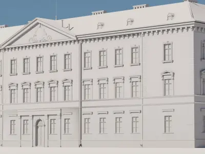 Eastern European Building 019 Low-poly 3D model
