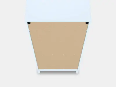 IDANAS Bookcase Low-poly 3D model