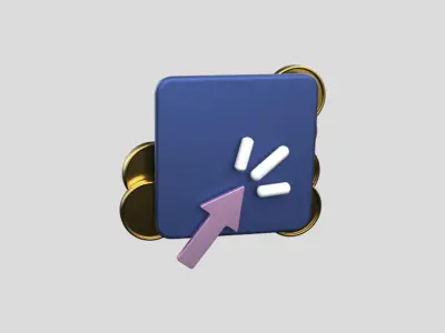 3D app web Icon Low-poly 3D model-20 Low-poly 3D model