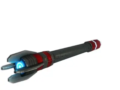 Missile 2 sci-fi low poly Low-poly 3D model