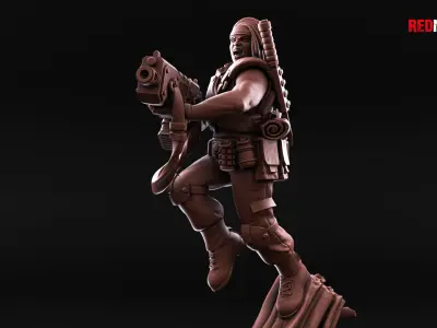Female Jungle Fighters - Special Weapons - Imperial Force 3D print model