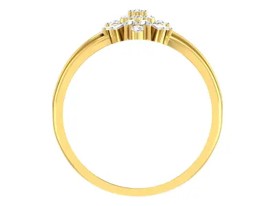 Solitaire Engagement Wedding Ring 3dm STL OBJ FBX Render Details 3D print model buy
