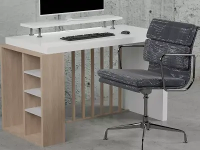 Desktop Modern Free 3D model