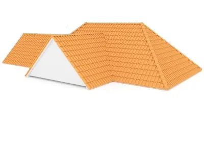 Realistic Roof Shingles 6 3D model