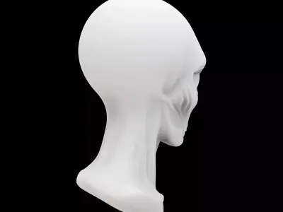 Alien Creature Bust 3D Print Model 3D print model