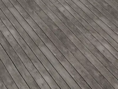 Sun Grayed Wide Wood Planks PBR Texture  Texture