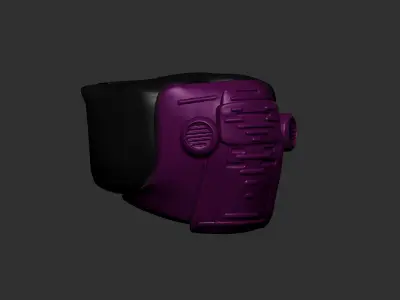 helmet high poly sculpt 3d printable  3D model 160
