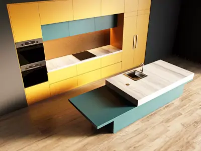 109-Kitchen1 matte 10 3D model