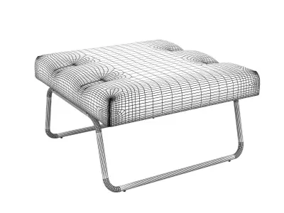 Hirche Outdoor Footstool 3D model