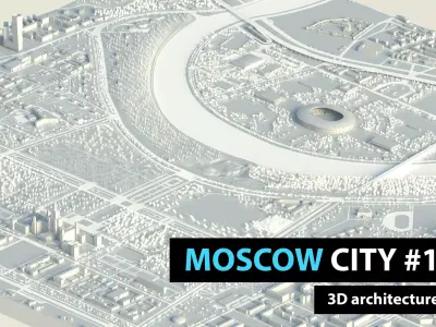 Moscow City 3D model