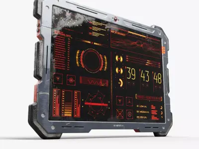 Cyber Scifi Tablet 3D model