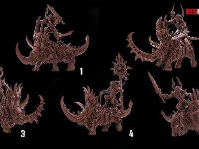 Bloodthirsty Riders - Demons 3D print model