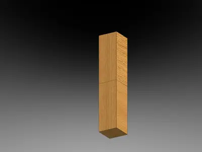 Hako Mechiire - Classical Japanese Wood Joint 3D model Free 3D model