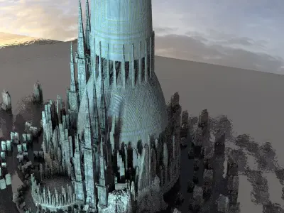 frozen queens Palace Towers  Kit bash  3D model