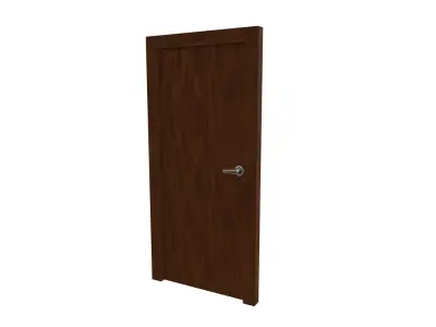 The door lowpoly Free low-poly 3D model