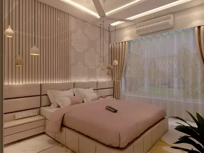 BEDROOM modern design in chennai 3D model