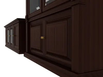 Classic cupboard and tumb 3D model