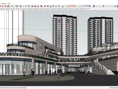 Sketchup Shopping Center G9 3D model