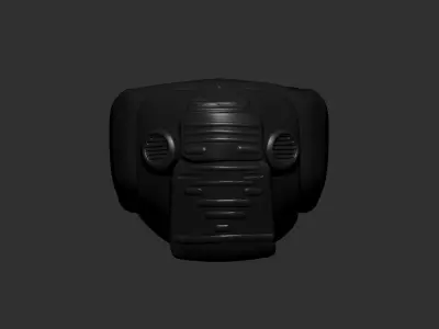helmet high poly sculpt 3d printable  3D model