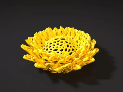 The flower 3D print model
