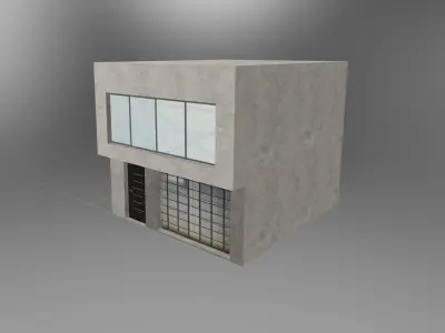 Colombian Style House Low-poly 3D model