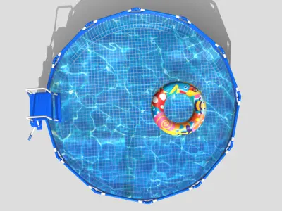 BestWay Frame Water Pool Low-poly 3D model