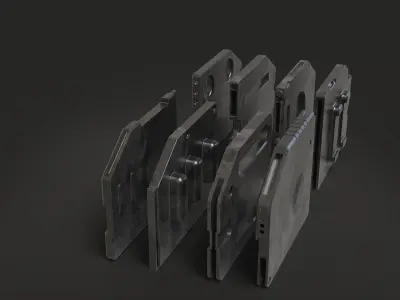 scifi doors minipack vol2 3D model