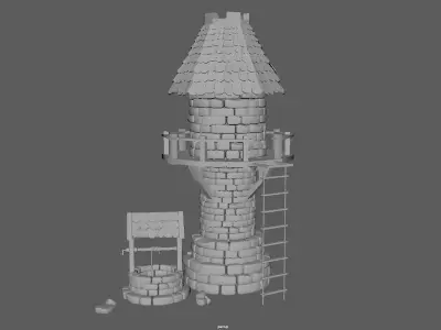 3d tower model 3D model