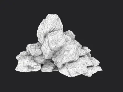 Rock 6-5 Low-poly 3D model