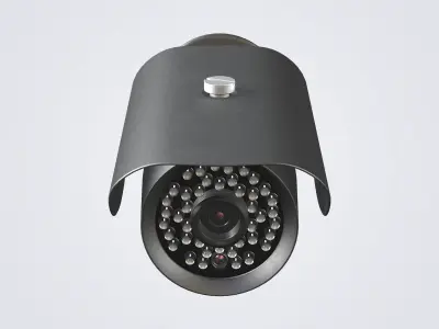 Security Camera Outdoor Low-poly 3D model