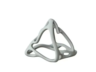 SciFi Cube Object No 61416 Low Poly Shape Low-poly 3D model
