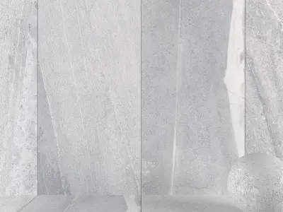Stone Wall Tiles Santorini Ice 120x270 Set 2 Texture