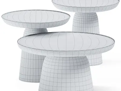Metal Coffee Tables Hrib by Javorina 3D model