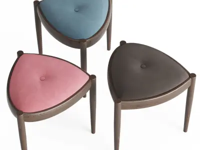 Uni Stool by Miyazaki 3D model