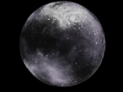 HDRI Panoramic Sky - 360 starfield - 03 violet Low-poly 3D model