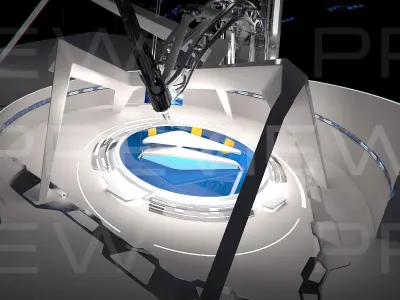 Virtual Broadcast Studio 09 3D model