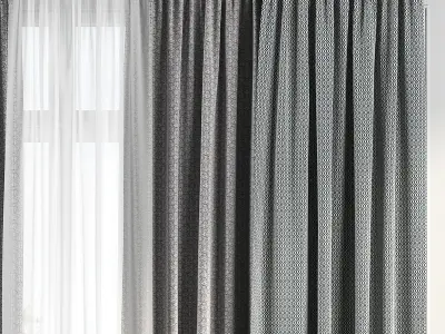 Curtain Set 135 3D model