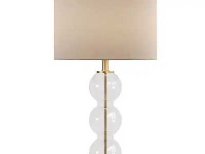 Bella Glass Triple Sphere Table Lamp 3D model