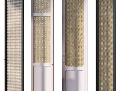 Ratan cabinet doors 3D model
