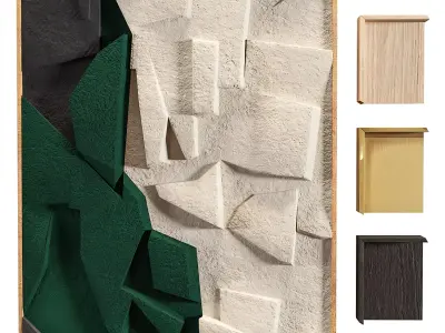 Contemporary 3D Wall Art Low-poly 3D model