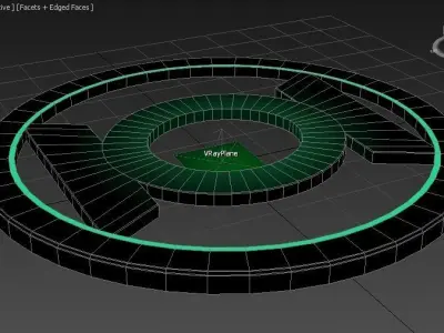 green lantern logo Low-poly 3D model