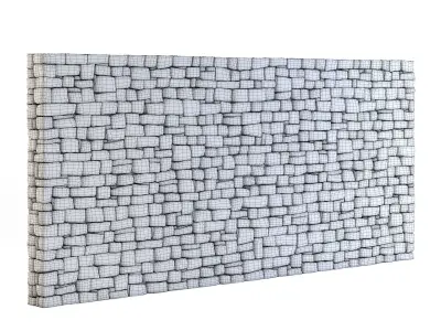 Forge Stone Wall 3D model