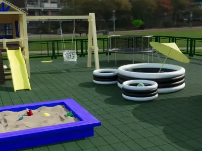 Playground Low-poly 3D model