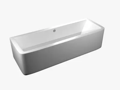 Modern rounded bath Free 3D model
