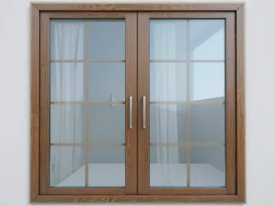 Modern Window 3D Model  Game Ready  Archviz PBR Textures Free 3D model